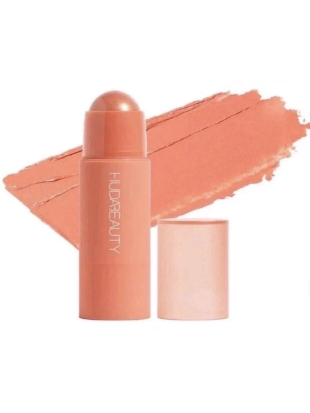 HUDA BEAUTY Cheeky Tint Cream Blush Stick in Perky Peach .17oz BNIB